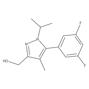 (5-(3,5-Difluorophenyl)-1-isopropyl-4-methyl-1H-pyrazol-3-yl)methanol Structure