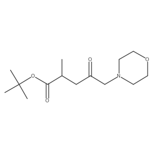 Tert-butyl 2-methyl-5-morpholino-4-oxopentanoate Structure