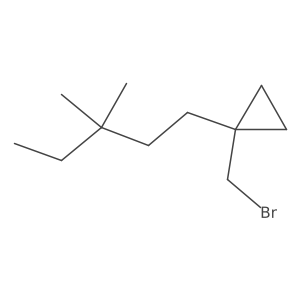 1-(Bromomethyl)-1-(3,3-dimethylpentyl)cyclopropane Structure