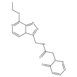 N-((8-ethoxy-[1,2,4]triazolo[4,3-a]pyrazin-3-yl)methyl)-2-(6-oxopyridazin-1(6H)-yl)acetamide结构式