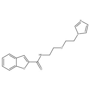 N-(2-(2-(1H-imidazol-1-yl)ethoxy)ethyl)benzofuran-2-carboxamide结构式