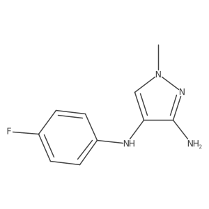 N4-(4-Fluorophenyl)-1-methyl-1H-pyrazole-3,4-diamine结构式