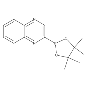 2-(4,4,5,5-Tetramethyl-1,3,2-dioxaborolan-2-yl)quinoxaline结构式