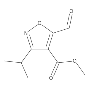 Methyl 5-formyl-3-isopropylisoxazole-4-carboxylate结构式