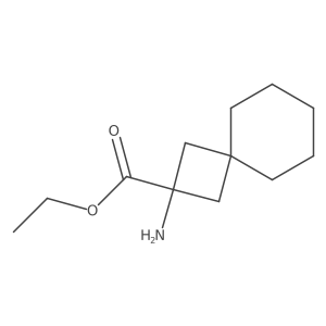 Ethyl 2-aminospiro[3.5]nonane-2-carboxylate结构式