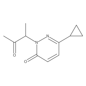 6-Cyclopropyl-2-(3-oxobutan-2-yl)-2,3-dihydropyridazin-3-one结构式