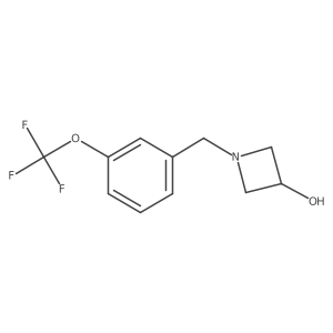 1-(3-(Trifluoromethoxy)benzyl)azetidin-3-ol结构式