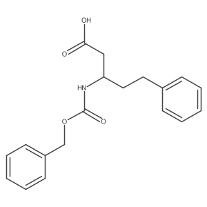 3-{[(Benzyloxy)carbonyl]amino}-5-phenylpentanoic acid结构式