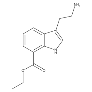 ethyl 3-(2-aminoethyl)-1H-indole-7-carboxylate结构式