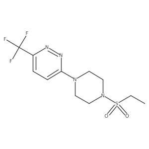 3-[4-(Ethanesulfonyl)piperazin-1-yl]-6-(trifluoromethyl)pyridazine结构式