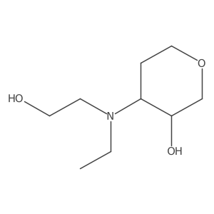 4-[Ethyl(2-hydroxyethyl)amino]oxan-3-ol Structure