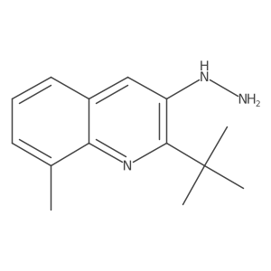 2-Tert-butyl-3-hydrazinyl-8-methylquinoline Structure