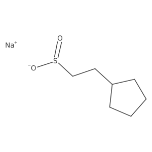 Sodium 2-cyclopentylethane-1-sulfinate Structure