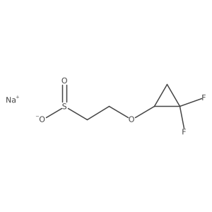 Sodium 2-(2,2-difluorocyclopropoxy)ethane-1-sulfinate结构式