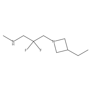 [3-(3-Ethylazetidin-1-yl)-2,2-difluoropropyl](methyl)amine结构式