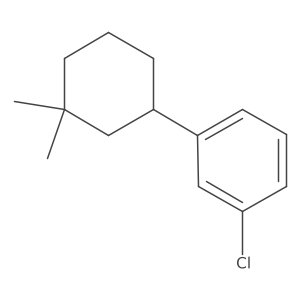 1-Chloro-3-(3,3-dimethylcyclohexyl)benzene Structure