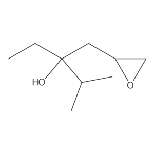 2-Methyl-3-[(oxiran-2-yl)methyl]pentan-3-ol结构式