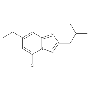 5-Chloro-7-ethyl-2-(2-methylpropyl)-[1,2,4]triazolo[1,5-a]pyridine Structure