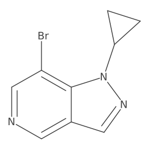 7-bromo-1-cyclopropyl-1H-pyrazolo[4,3-c]pyridine Structure