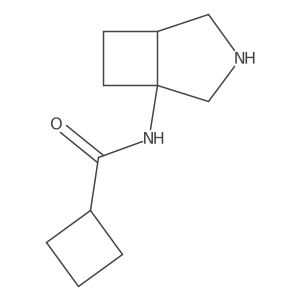 N-{3-azabicyclo[3.2.0]heptan-1-yl}cyclobutanecarboxamide Structure