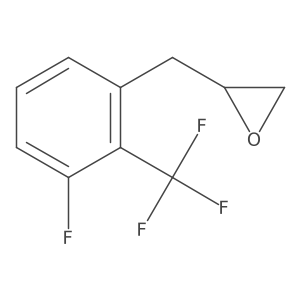 2-{[3-Fluoro-2-(trifluoromethyl)phenyl]methyl}oxirane Structure