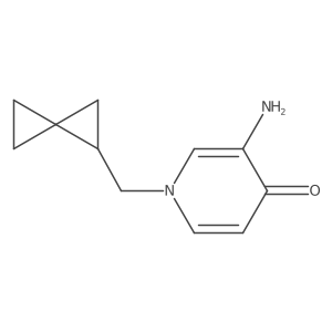 3-Amino-1-({spiro[2.2]pentan-1-yl}methyl)-1,4-dihydropyridin-4-one Structure