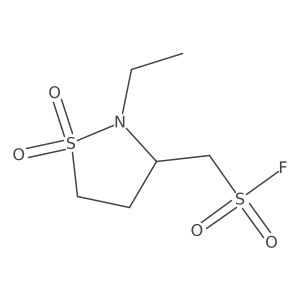 (2-Ethyl-1,1-dioxo-1lambda6,2-thiazolidin-3-yl)methanesulfonyl fluoride Structure