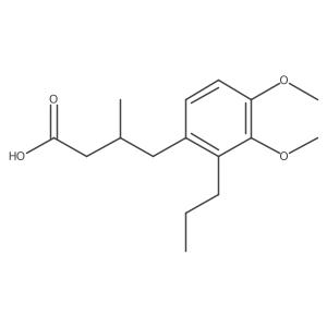 3,4-Dimethoxy-I(2)-methyl-2-propylbenzenebutanoic acid结构式