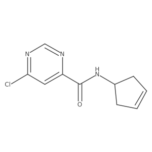 6-chloro-N-(cyclopent-3-en-1-yl)pyrimidine-4-carboxamide Structure
