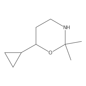 6-Cyclopropyl-2,2-dimethyl-1,3-oxazinane结构式