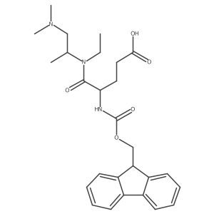 4-{[1-(dimethylamino)propan-2-yl](ethyl)carbamoyl}-4-({[(9H-fluoren-9-yl)methoxy]carbonyl}amino)butanoic acid结构式