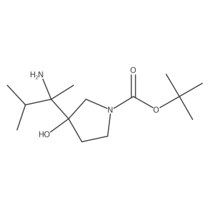Tert-butyl 3-(2-amino-3-methylbutan-2-yl)-3-hydroxypyrrolidine-1-carboxylate Structure
