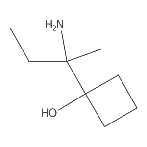 1-(2-Aminobutan-2-yl)cyclobutan-1-ol结构式