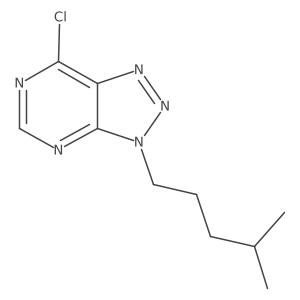7-chloro-3-(4-methylpentyl)-3H-[1,2,3]triazolo[4,5-d]pyrimidine结构式