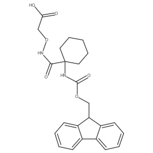 2-({[1-({[(9H-fluoren-9-yl)methoxy]carbonyl}amino)cyclohexyl]formamido}oxy)acetic acid Structure