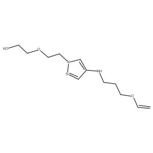 2-[2-(4-{[3-(ethenyloxy)propyl]amino}-1H-pyrazol-1-yl)ethoxy]ethan-1-ol Structure