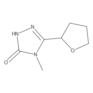 4-methyl-3-(oxolan-2-yl)-4,5-dihydro-1H-1,2,4-triazol-5-one结构式