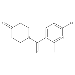 1-(6-Chloro-2-methylnicotinoyl)-4-piperidinone Structure