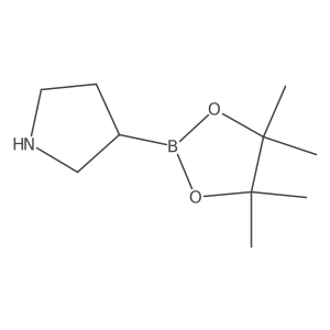 3-(4,4,5,5-Tetramethyl-1,3,2-dioxaborolan-2-yl)pyrrolidine Structure