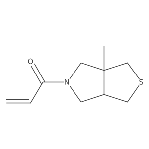 rac-1-[(3aR,6aS)-3a-methyl-hexahydro-1H-thieno[3,4-c]pyrrol-5-yl]prop-2-en-1-one结构式
