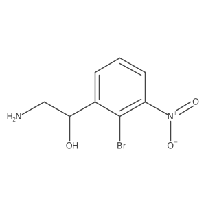 (1S)-2-amino-1-(2-bromo-3-nitro-phenyl)ethanol结构式