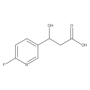 (3S)-3-(6-fluoropyridin-3-yl)-3-hydroxypropanoic acid结构式