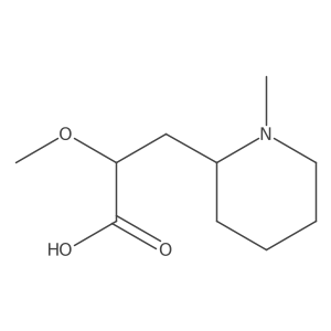 2-Methoxy-3-(1-methylpiperidin-2-yl)propanoic acid结构式