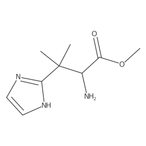 methyl 2-amino-3-(1H-imidazol-2-yl)-3-methylbutanoate Structure