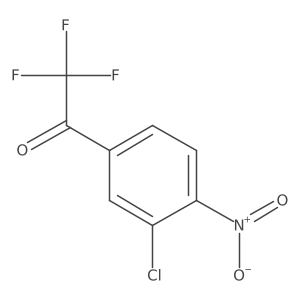 1-(3-Chloro-4-nitrophenyl)-2,2,2-trifluoroethan-1-one结构式