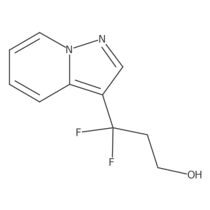 3,3-Difluoro-3-{pyrazolo[1,5-a]pyridin-3-yl}propan-1-ol Structure