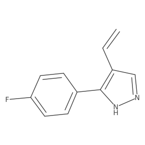 4-ethenyl-3-(4-fluorophenyl)-1H-pyrazole Structure