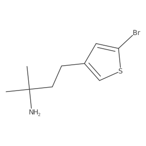 4-(5-Bromothiophen-3-yl)-2-methylbutan-2-amine Structure