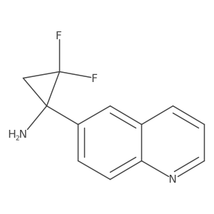 2,2-Difluoro-1-(quinolin-6-yl)cyclopropan-1-amine Structure