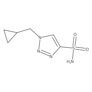 1-(cyclopropylmethyl)-1H-1,2,3-triazole-4-sulfonamide Structure
